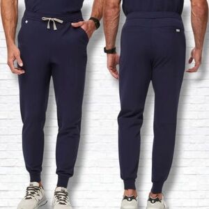 Figs Tansen Navy Blue Jogger Scrub Pants Mens Size L